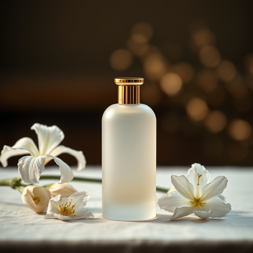 Soft Iris — Powdered iris, quiet florals, day-to-night — house original.